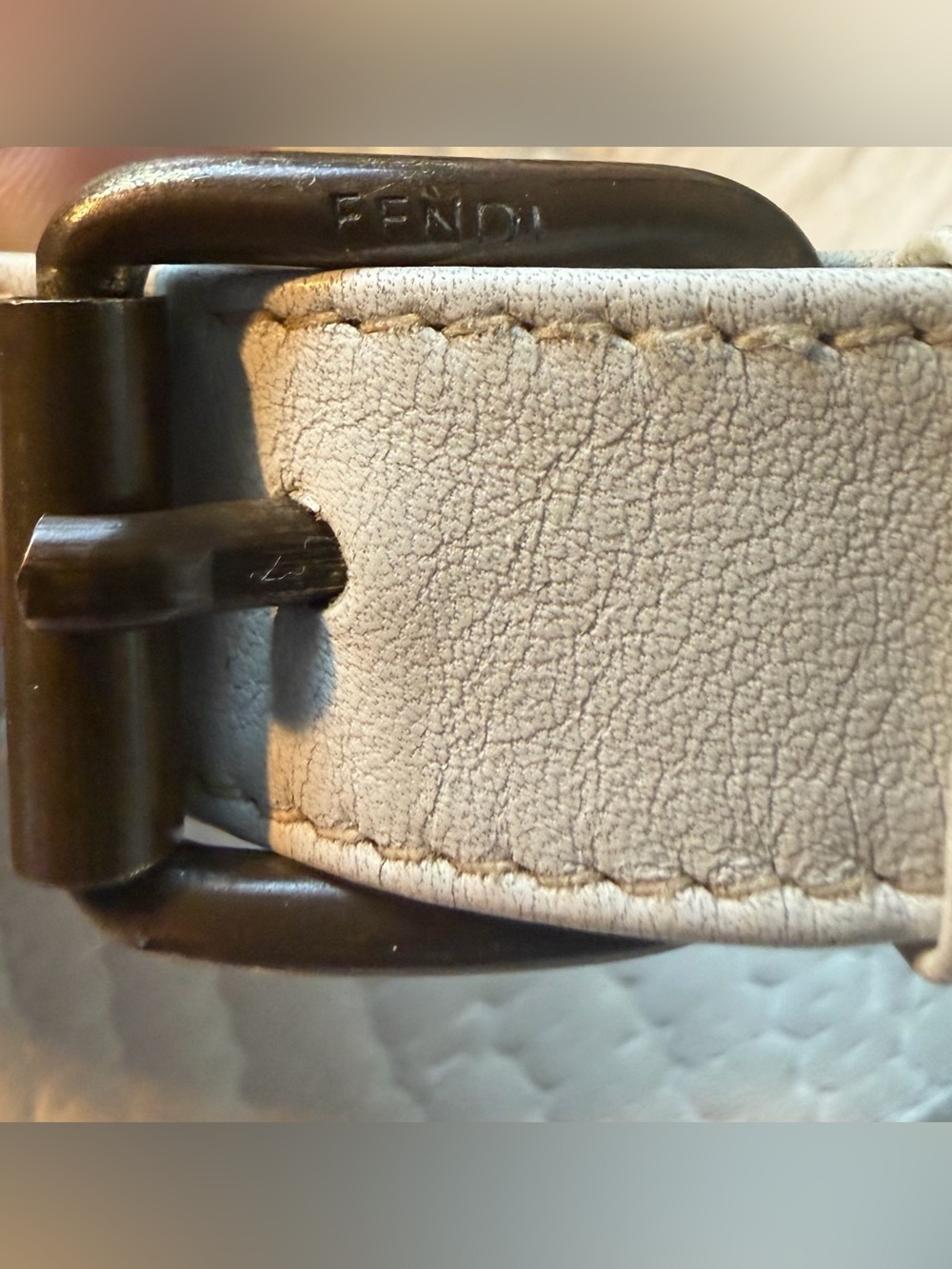 FENDI Chef FF Zucca Leather Ruched Textured Shoulder or Crossbody Bag w Dust-bag - Picture 14 of 16